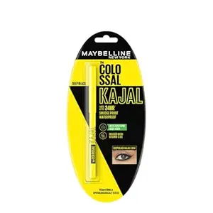 Maybelline New York Kajal, Black, Matte Finish