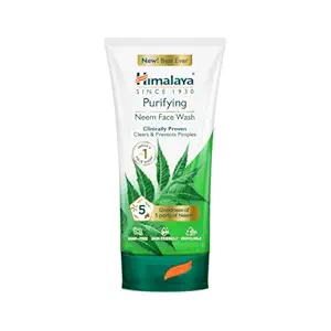 Himalaya Purifying Neem Face Wash, 150 ml | Soap Free | Paraben, Phthalates free | Best for Acne Prone Skin | Eliminates Pimples