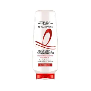 L'Oreal Paris Total Repair 5 Restoring Conditioner, 340ml | With Keratin XS | For damaged hair repair