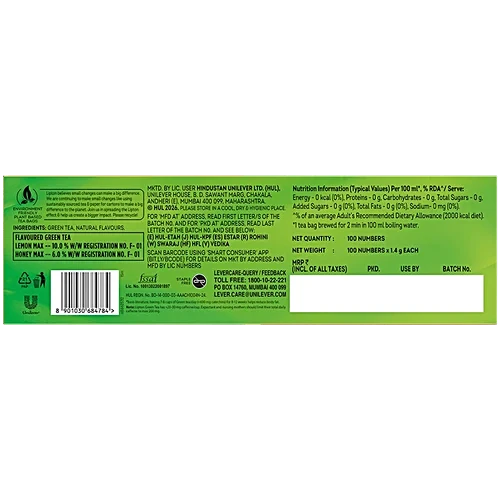 Lipton Honey Lemon Green Tea - Image 2