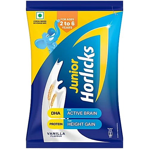Junior Horlicks Junior Nutrition Drink - Vanilla Flavour, 2 To 6 Y - Image 2