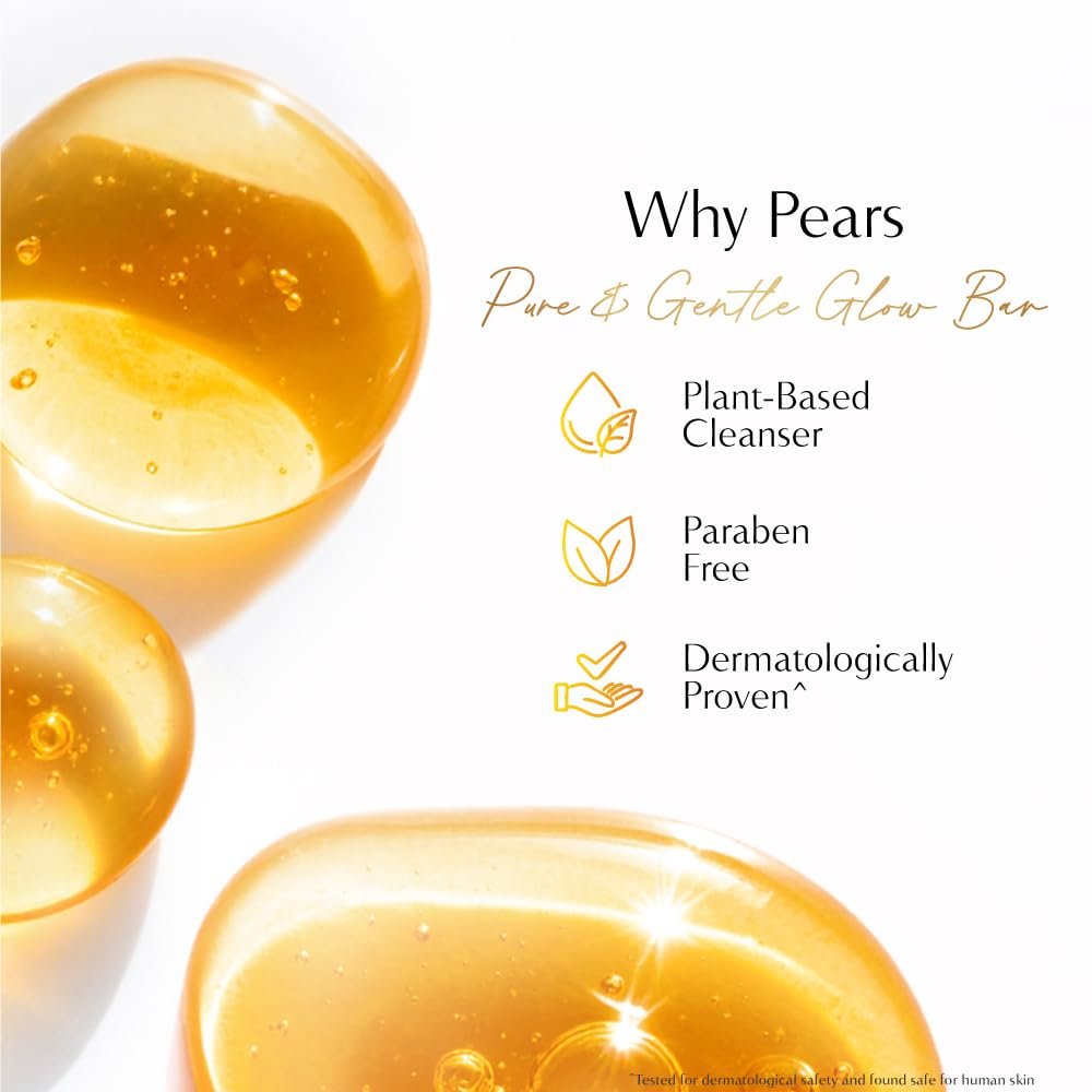 51uHgx7dK9L._SL1000_ Pears Original Glycerin Soap Bar - Pure & Gentle Glow | With 98% Pure Glycerin | For Hydration & Glow | With Plant Based Cleanser for Skin & Body | Paraben-free - Image 3