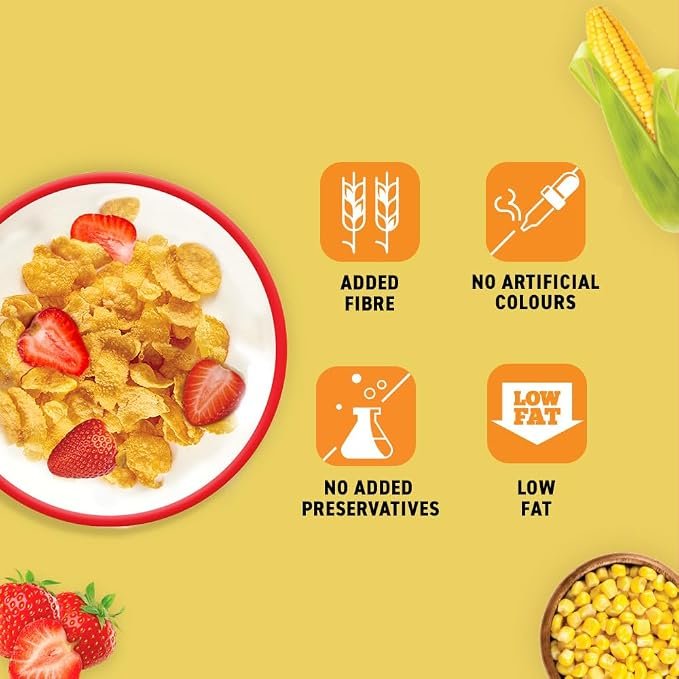 61z1VKkvpAL._SX679_ Bagrry’s Corn Flakes+ Original & Healthier - Image 3