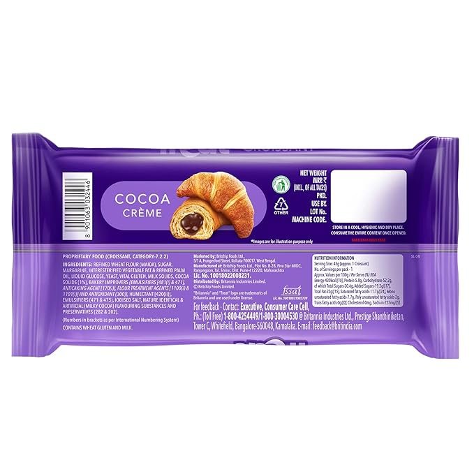 713PjO9hRjL._SX679_ Britannia Treat Croissant – with Cocoa Crème Filling - Image 2