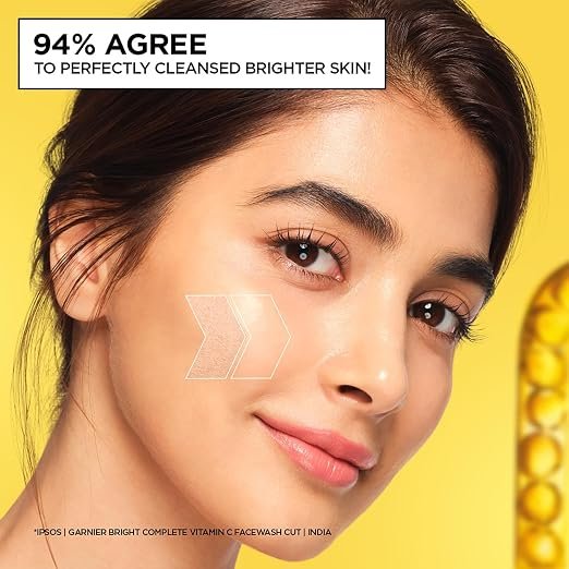 71dbg1jezeL._SX522_ Garnier Skin Naturals, Facewash, Cleansing and Brightening, Bright Complete, 100 g - Image 3