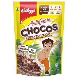 Kellogg's Multigrain Chocos Chotta Ladoo 340g / 350g/391g | With Chotta Bheem Cut Out Mask | Source of Calcium, High in Protein, with 10 Essential Vitamins & Minerals | Breakfast Cereal for Kids