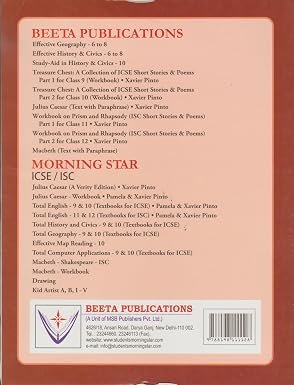 81HQxVF1mIL._SY385_ Workbook on Treasure Chest (A Collection of ICSE Short Stories & Poems) Part 2 for ICSE Class 10 with Chapterwise Multiple Choice Questions | As per the Latest ICSE Syllabus - Image 2