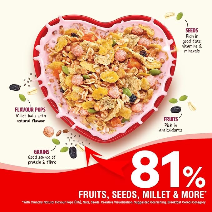 81O46q+0n6L._SX679_ Saffola Millet Muesli with Crunchy Flavour Pops & High Fibre - Image 4