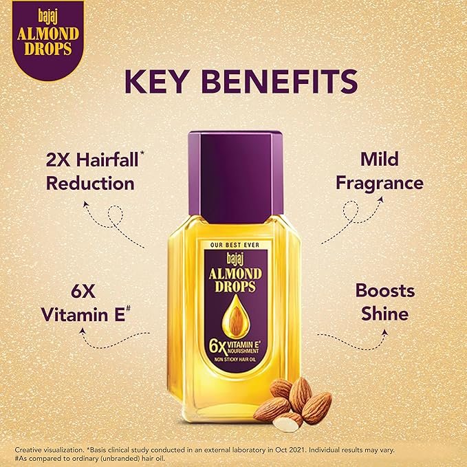91eLHuETYbL._SX679_ Bajaj Almond Drops Hair Oil, 350ml | 6X Vitamin E - Image 3