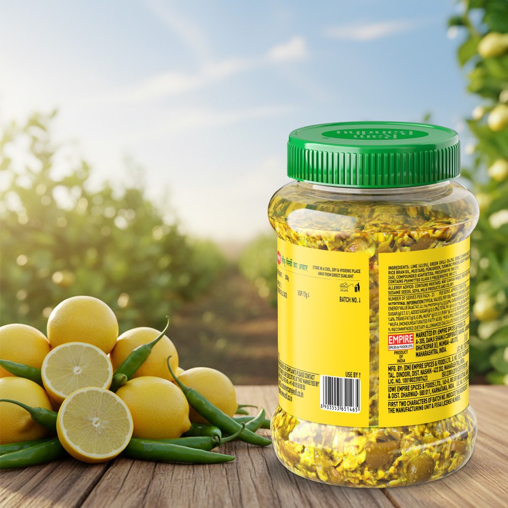 Lime-Chili-Pickle-350g-BOP Ram Bandhu Lime Chilli Pickle - Image 2